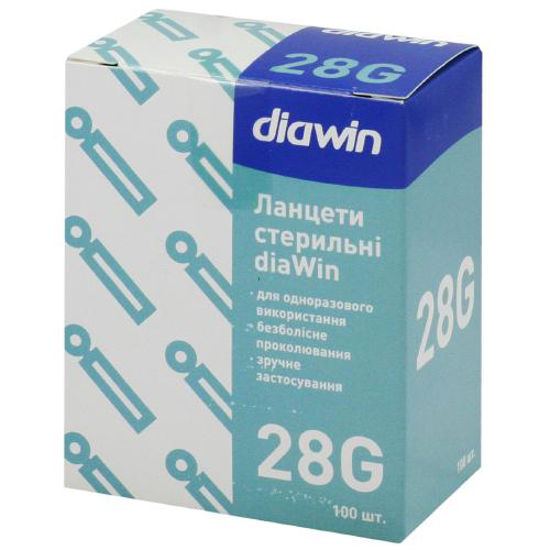 Ланцеты diaWin (диаВин) 28G №100